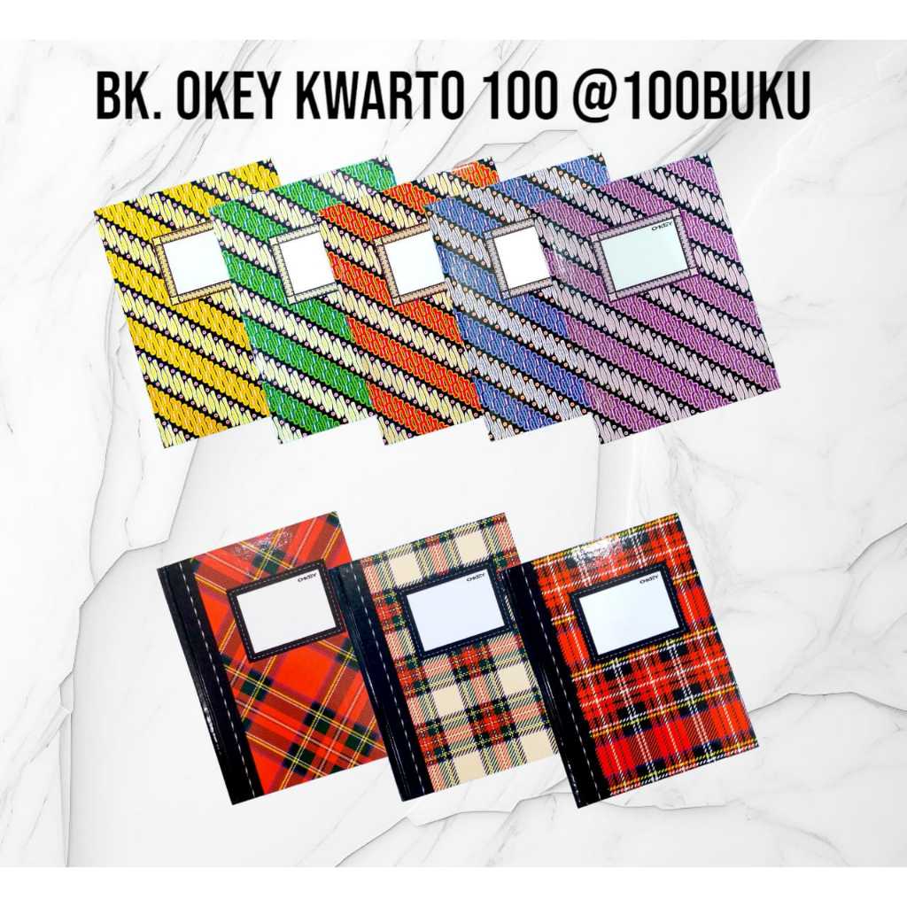 

Buku Folio & kwarto Okey 100