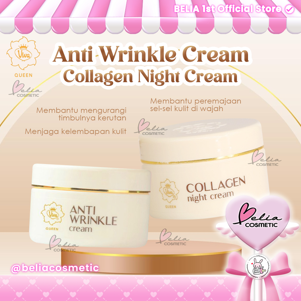 ❤ BELIA ❤ Viva Anti Wrinkle Cream / Collagen Night Cream 22g
