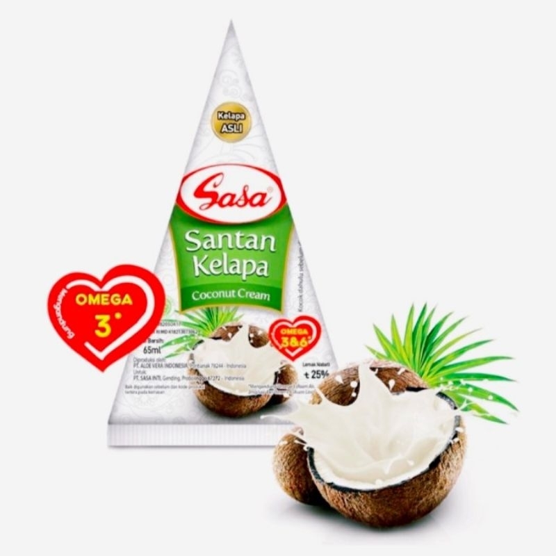 

Sasa Santan Kelapa 65 mL santan instan siap pakai