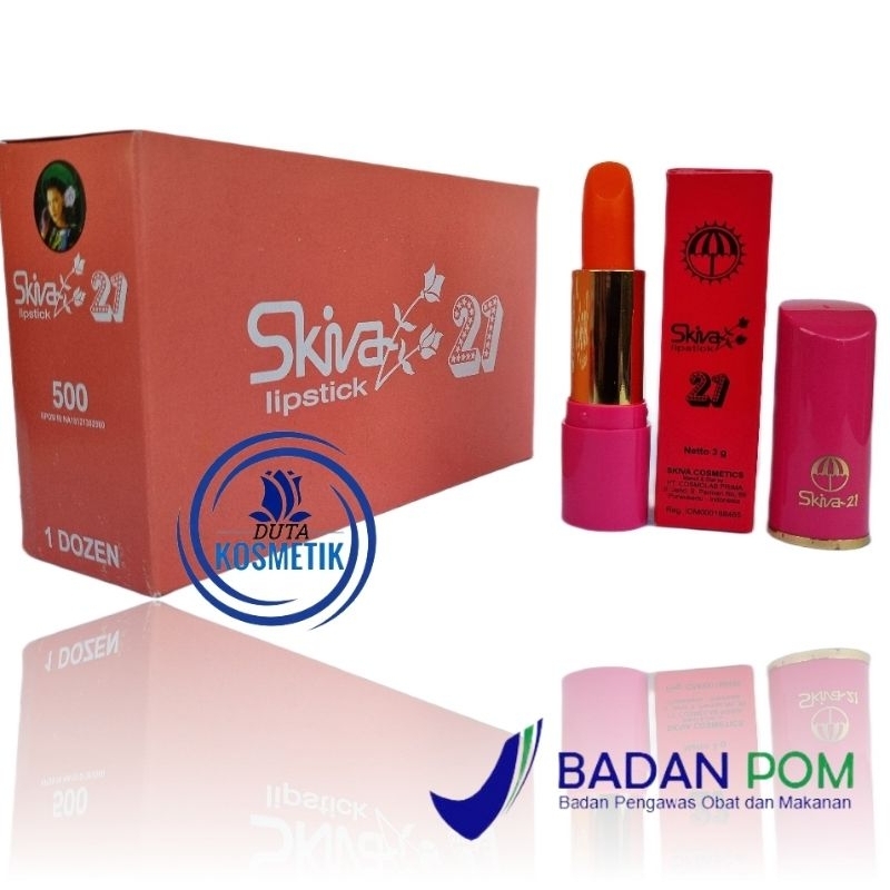 [12 pcs] LIPSTIK SKIVA 21 SERI 500 LUSINAN