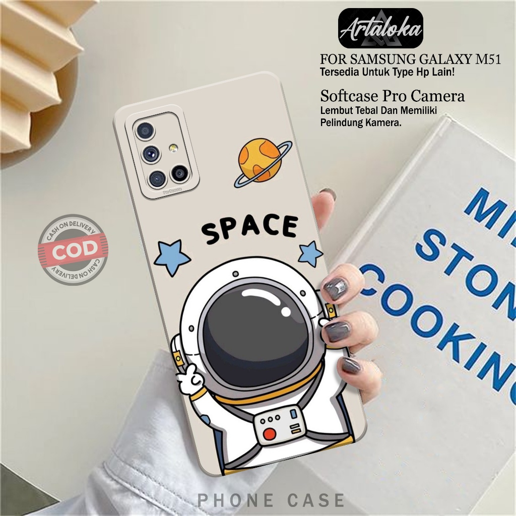 Softcase Hp Samsung Galaxy M51 Fashion Case Astronod Case Samsung Galaxy M51 Silikon TPU Pro Camera 
