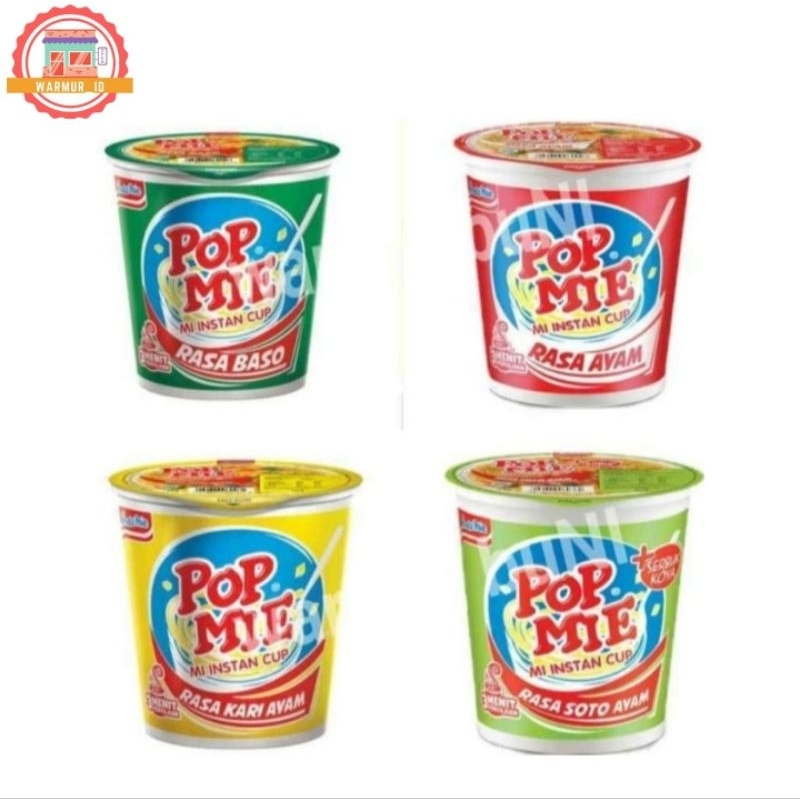 

Pop Mie All Varian Rasa Ukuran Jumbo (75g/24pcs/1 karton)