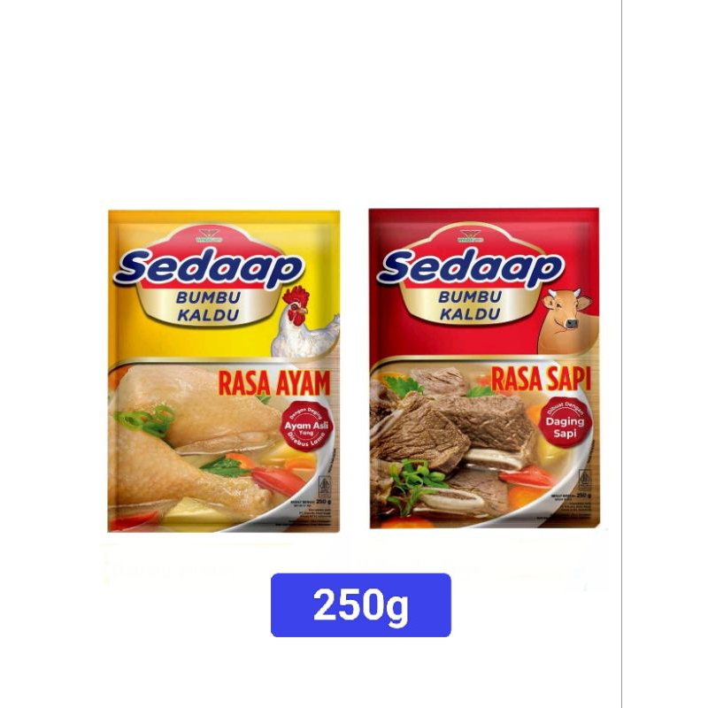 

Sedaap bumbu kaldu rasa ayam rasa sapi 250g