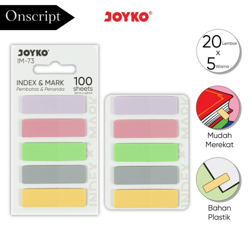 

Index Mark Penanda Pembatas Joyko IM-73 Plastik