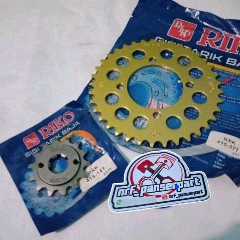 GIR DEPAN/BELAKANG//GEAR SET/GIGI TARIK 415-13T/14T/15T -30 31 32 33 34/35/36/37 38 39 40 41 42 43 Y