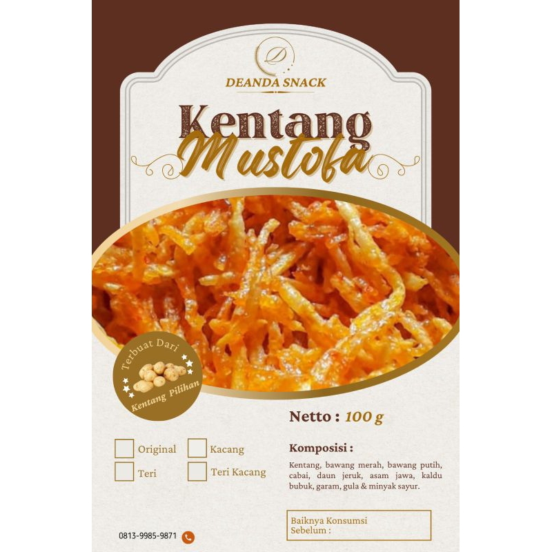 

KENTANG MUSTOFA ( cemilan pedas manis gurih )