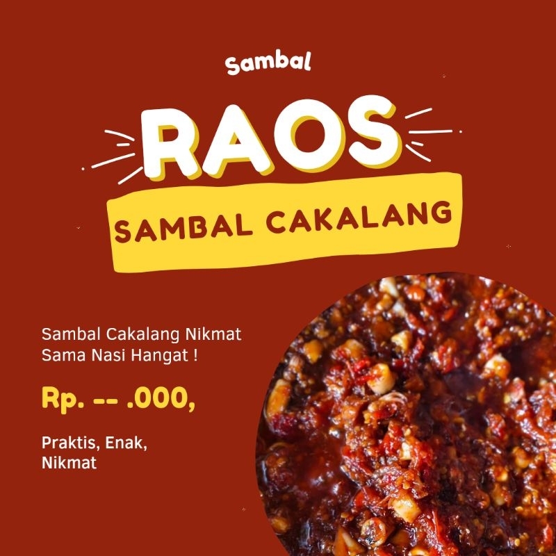 

SAMBAL CAKALANG 200 gr (praktis, enak, nikmat)