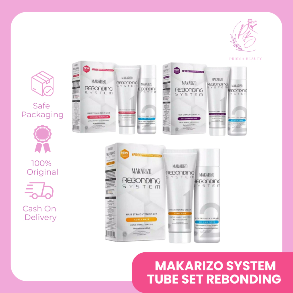 MAKARIZO SYSTEM TUBE SET REBONDING PELURUS RAMBUT - PBS