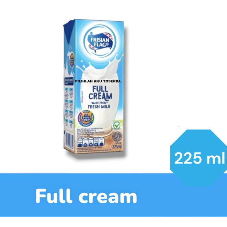 

Susu Frisian Flag FULL CREAM 225 ml ( HARGA 1 DUS ISI 36 )