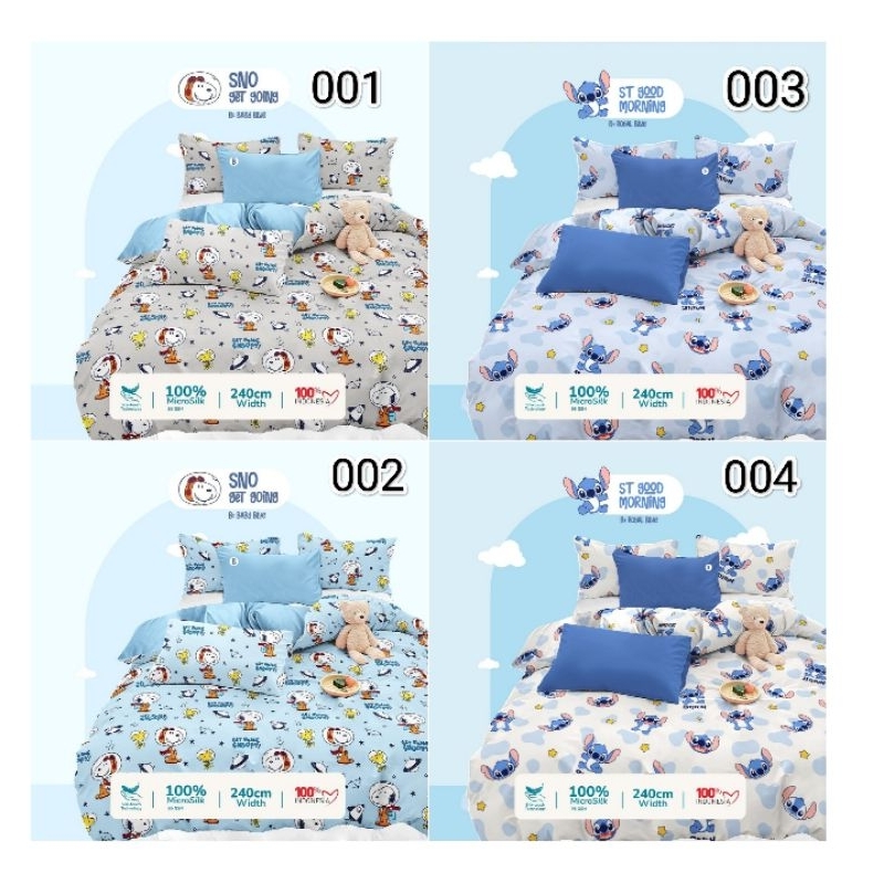 Kain Sprei Meteran Bahan MIKROSILK Motif anak