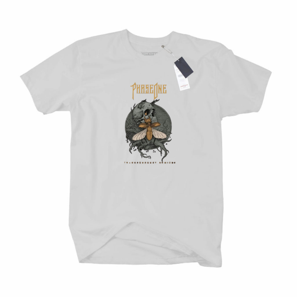 Baju Kaos Phaseone Retro T-shirt Kaos Atasan Pria Dewasa / Phaseone Trasher Tulang Kaos Distro Pria