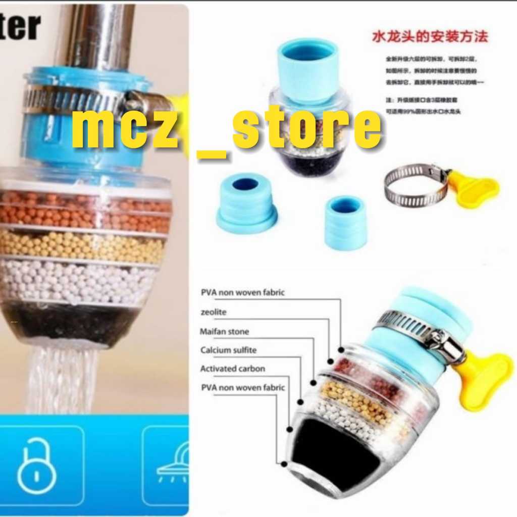 SARINGAN AIR KRAN 3 BATU PENYARING FILTER SAMBUNGAN KRAN BATU STERIL