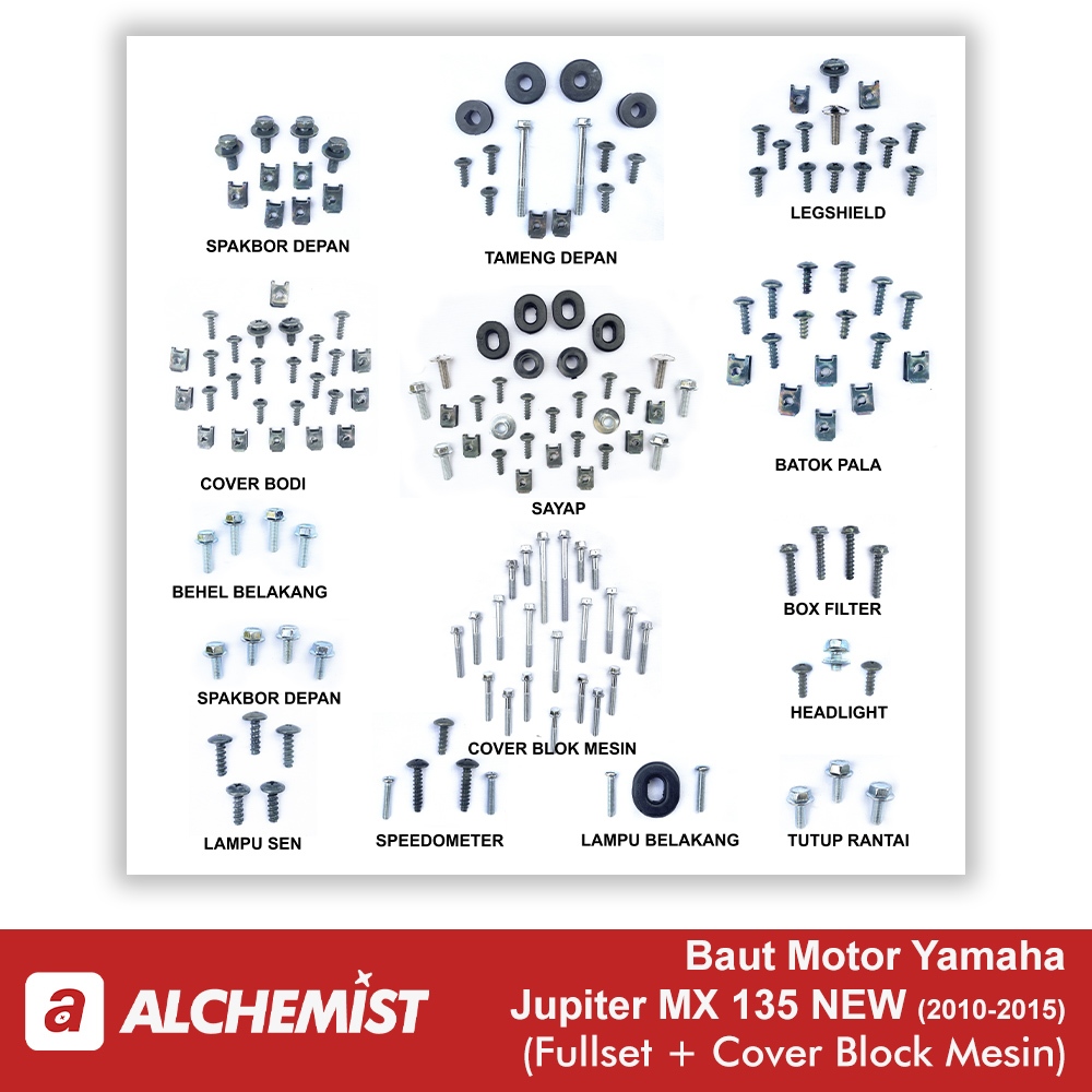 Baut Jupiter MX 135 New FullSet FullBody / Baud Yamaha Jupiter MX 135 New Fullset / COD Baut Baud Ya