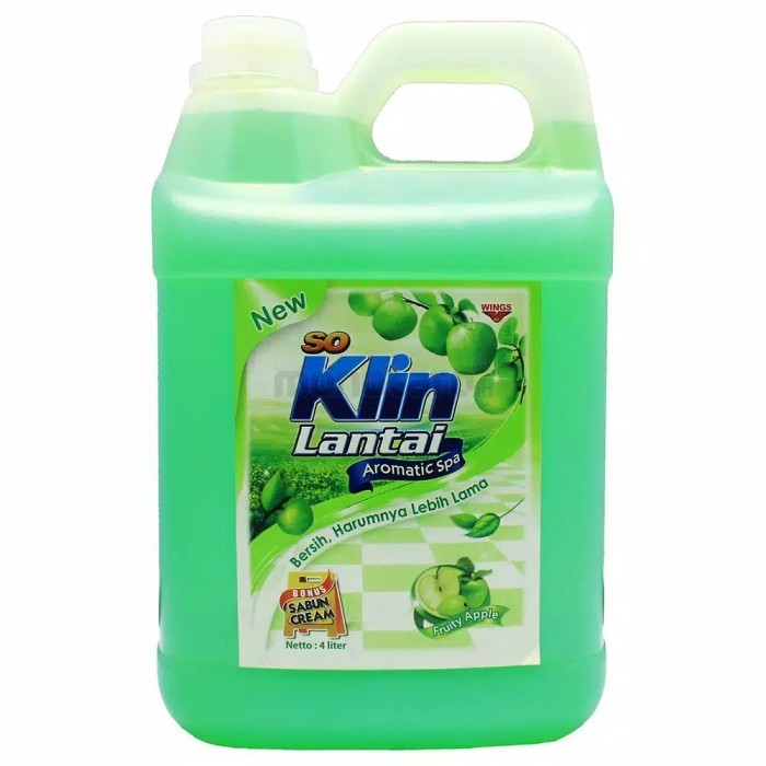 So klin lantai 4 Liter sereh dan apel Floor cleaner