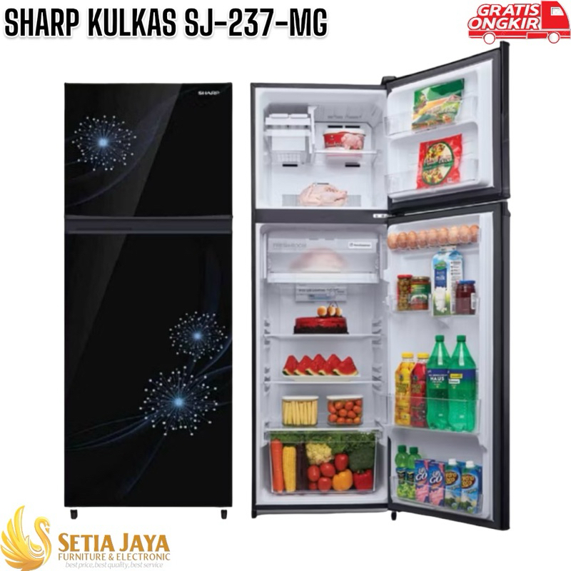 SHARP KULKAS 2 PINTU SJ-237MG