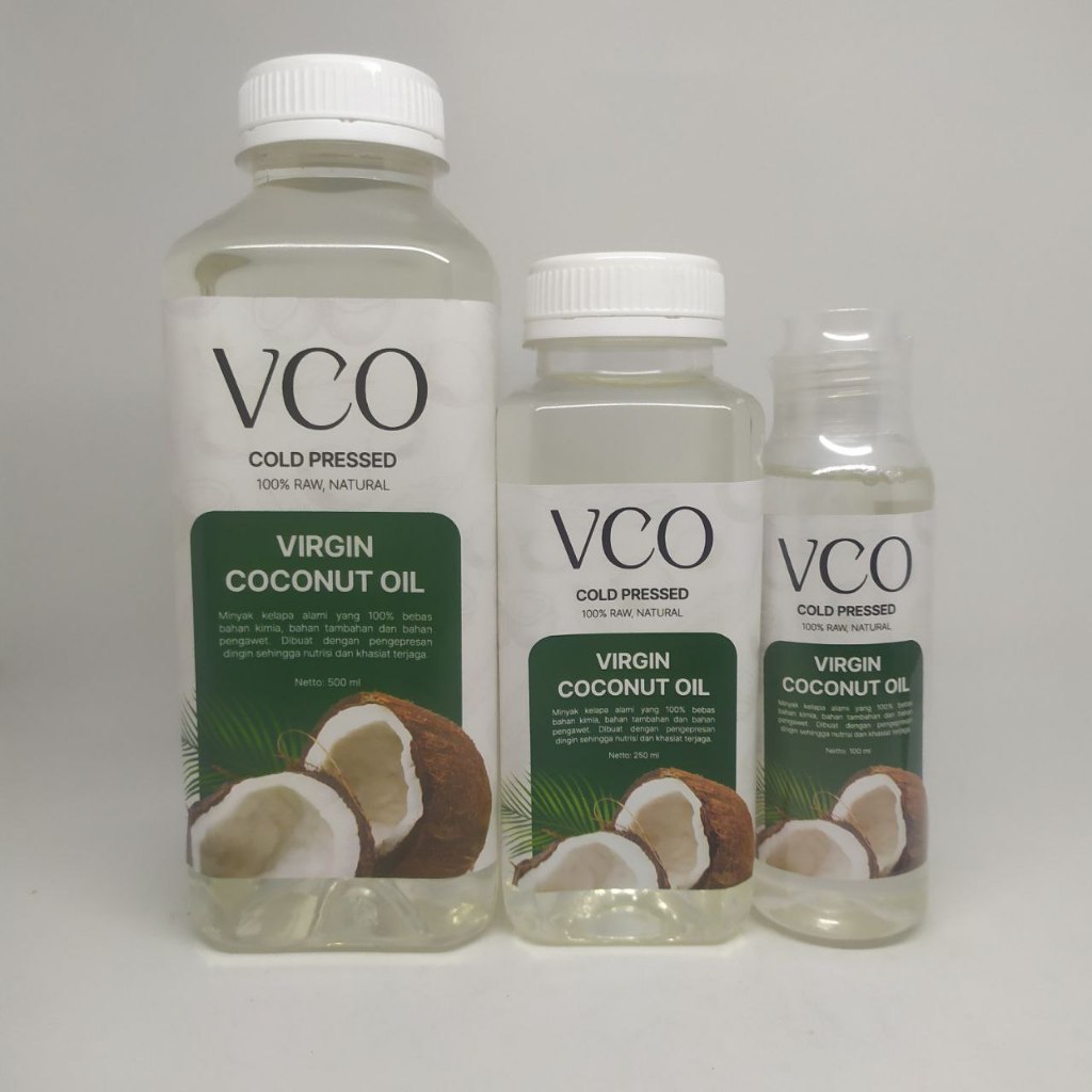 

VCO 100,250,350 Ml Extra Virgin Coconut Oil Cold Pressed Original - Minyak Kelapa Murni Asli Minyak Kletik