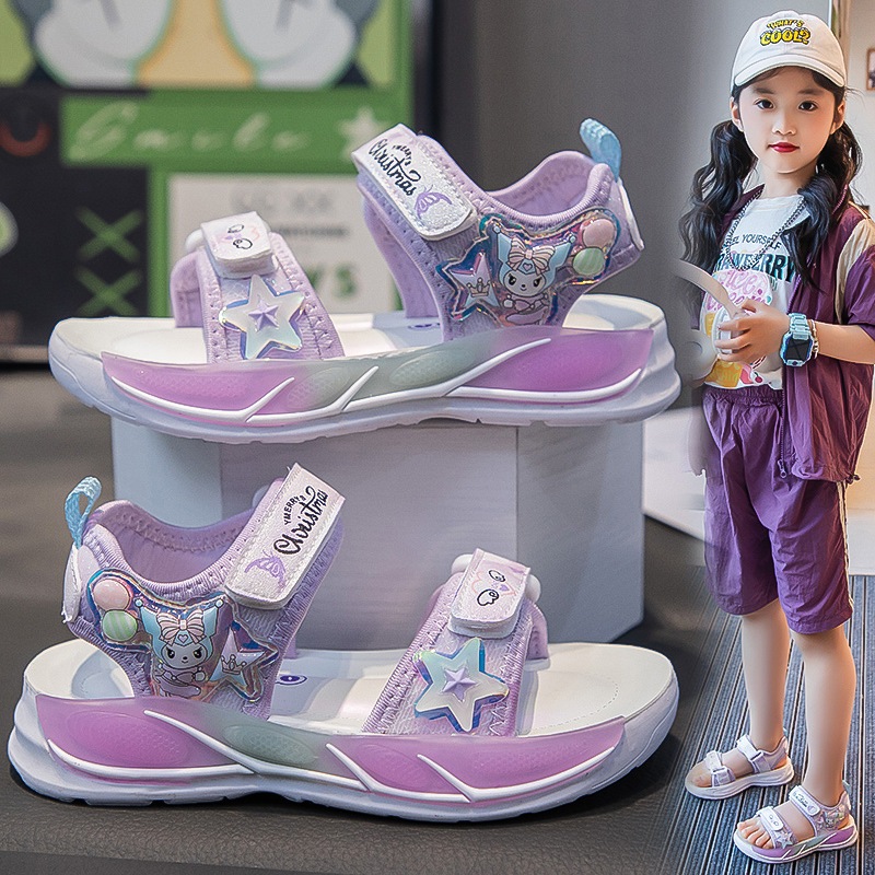 GBS Sepatu Sandal Anak Kuromi Purple