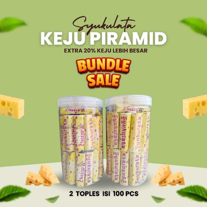 

KEJU PIRAMID 2 TOPLES ISI 100 PCS MERK SYUKULATA