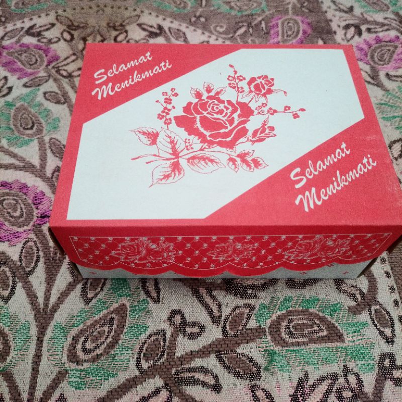 

Dus snack renda 12x16 merah putih