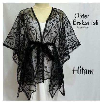 Outer Brukat kondangan wanita Tali  Cardigan Brukat Tali  Outer Kebaya