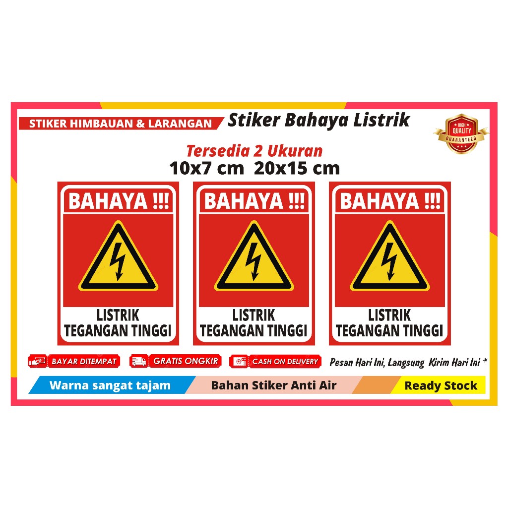 

STIKER BAHAYA LISTRIK