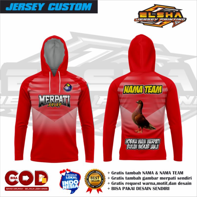 JERSEY MERPATI/JERSEY MERPATI BALAP/JERSEY MERPATI KOLONG/JERSEY MERPATI CUSTOM/JERSEY MERPATI TERMU