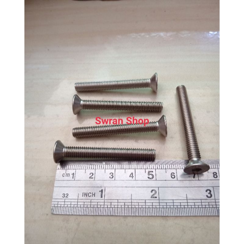 Baut Payung Stainless / Baut JF 10/6mm X 5cm Kunci L4
