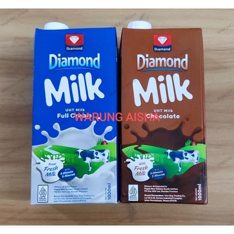 

Susu Cair UHT Milk Diamond Full Cream & Coklat