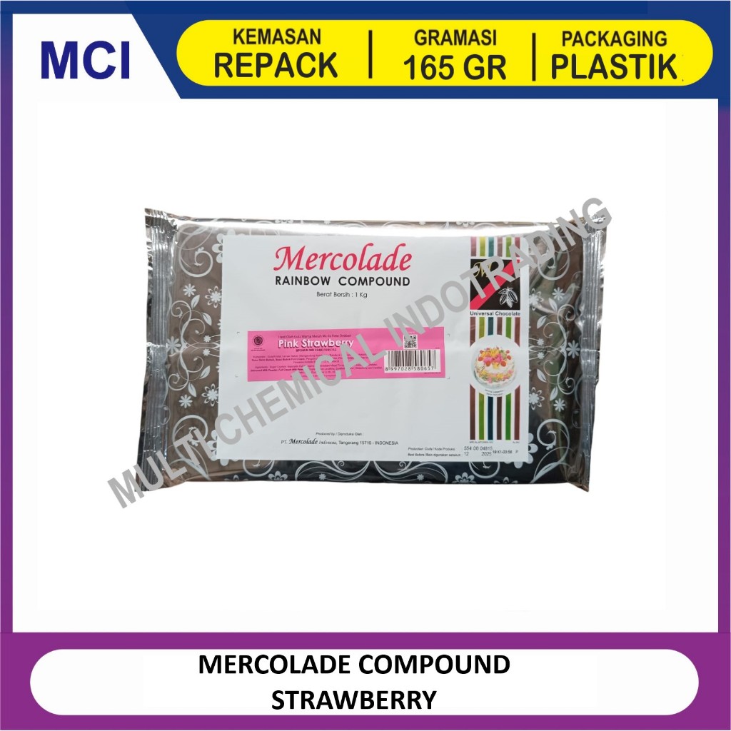 

MERCOLADE RAINBOW COMPOUND STRAWBERRY / COKELAT COMPOUND STROBERI - 165 GR