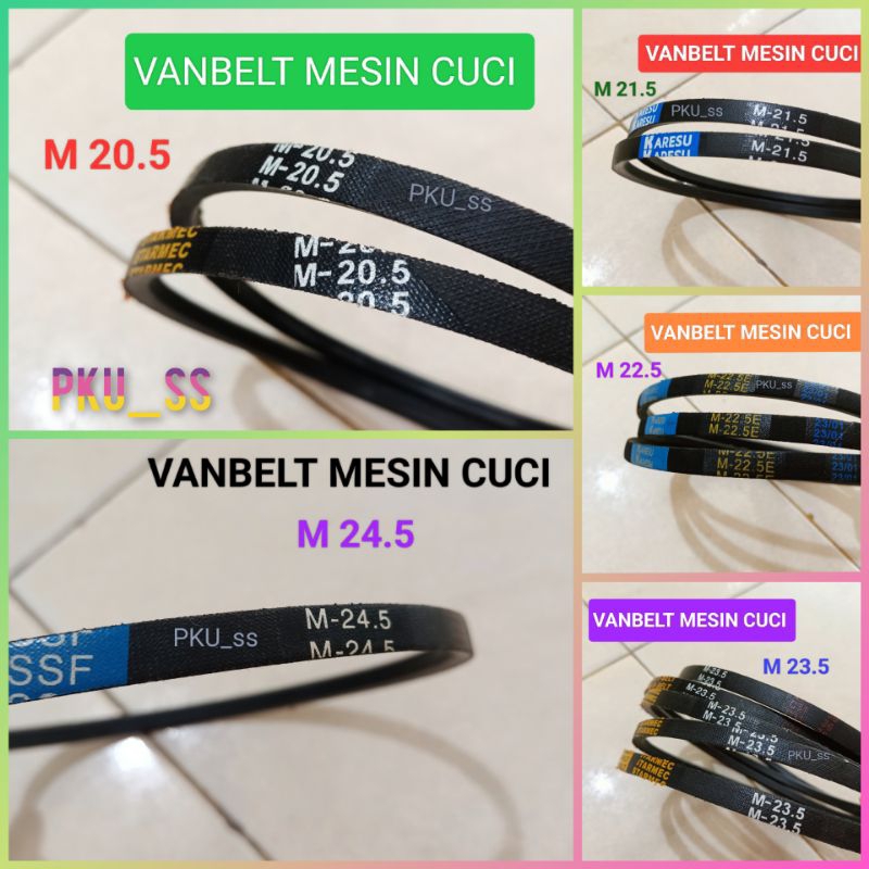 VANBELT MESIN CUCI M 20.5 /  M 21.5 /  M22.5 /  M23.5 / M24.5  / FANBELT / KARET VANBEL / BENTING