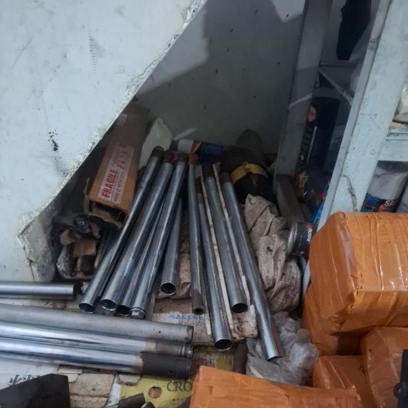 as shok depan ninja rr new.old.bahan