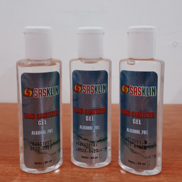 Sasklin Hand Sanitizer 60ml / Handsanitizer Gel Sasklin 60 ml - Medika