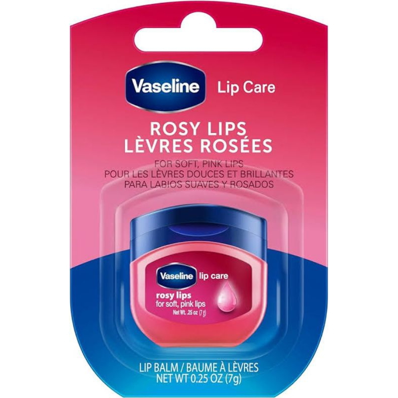 [ ASLI ORIGINAL BPOM ] Vaseline Lip Therapy Rosy Lips PINK JAR 7gr - Pelembab Bibir - Lips Balm - Re