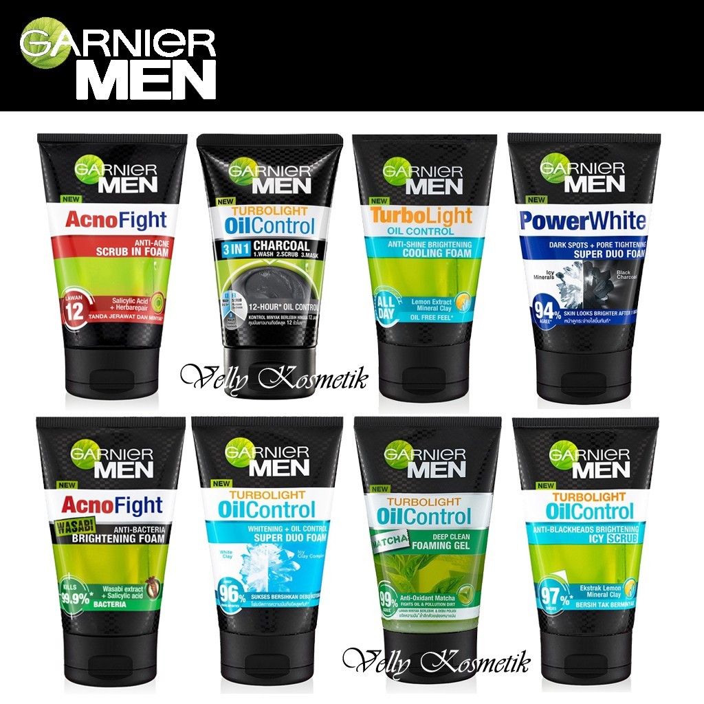 Garnier Face Wash Men 100 ml Series - Garnier Men Face Wash
