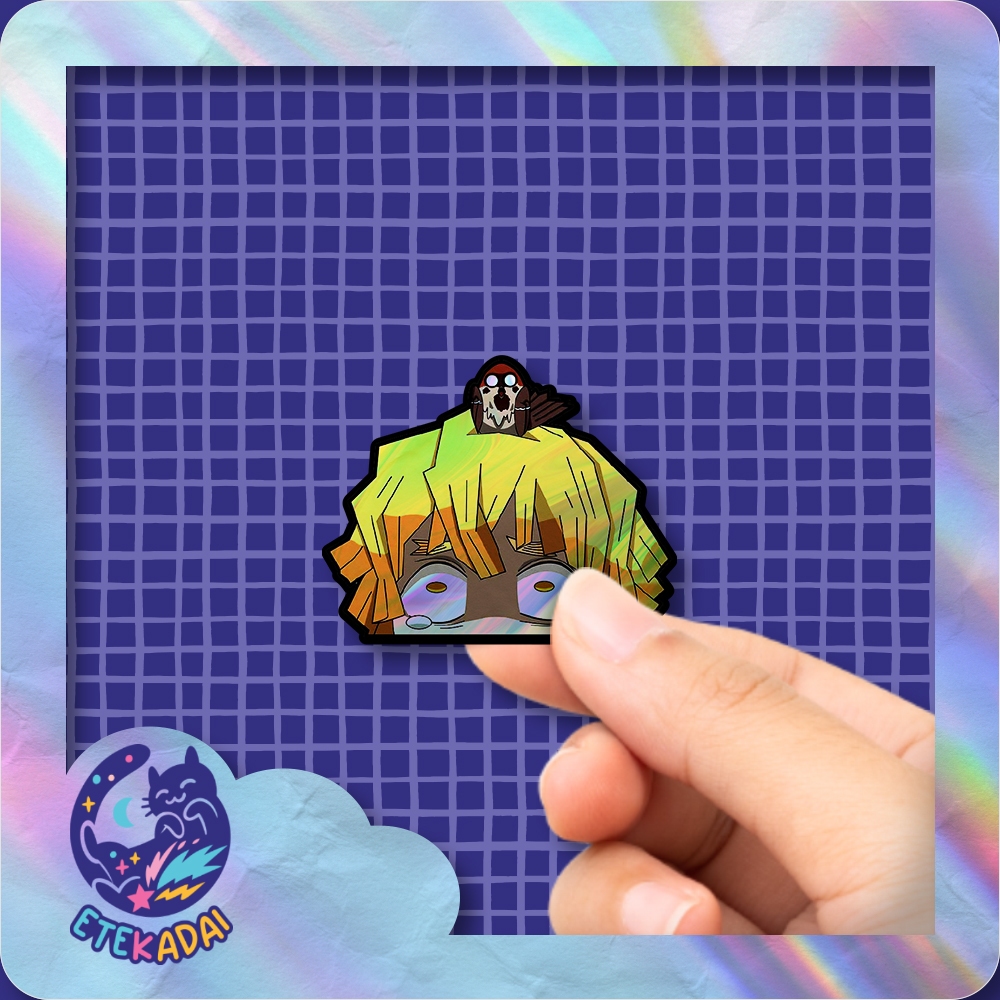 

Stiker Hologram Anime Demon Slayer Zenitsu Agatsuma