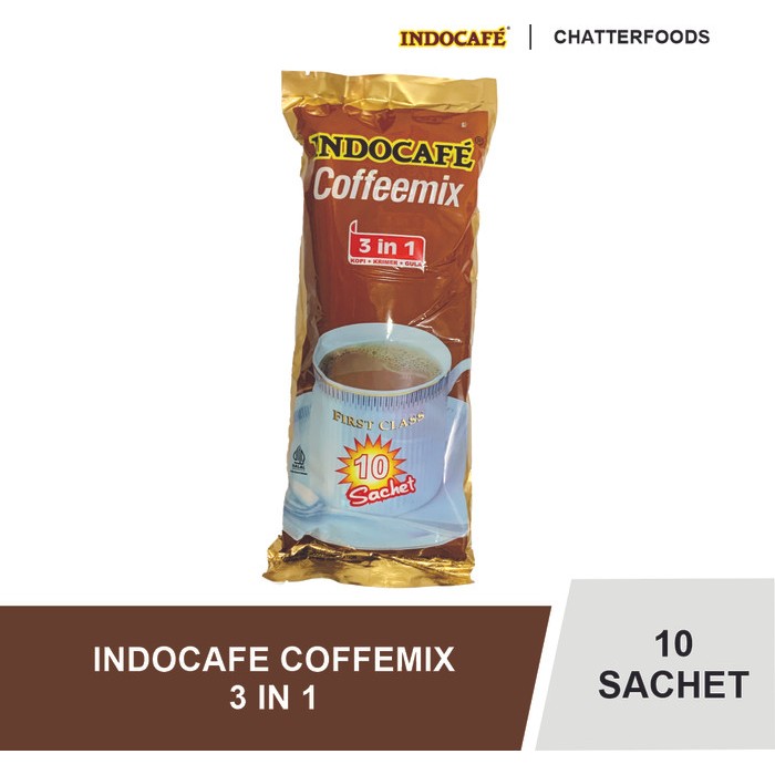 

Indocafe Coffeemix 3 in 1 kopi instan cofee mix 1 renteng isi 10 sachet