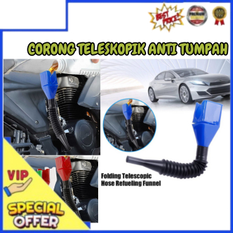 Corong Plastik Besar Lipat Untuk Minyak Air Bensin Corong Fleksibel Serbaguna Corong Teleskopik