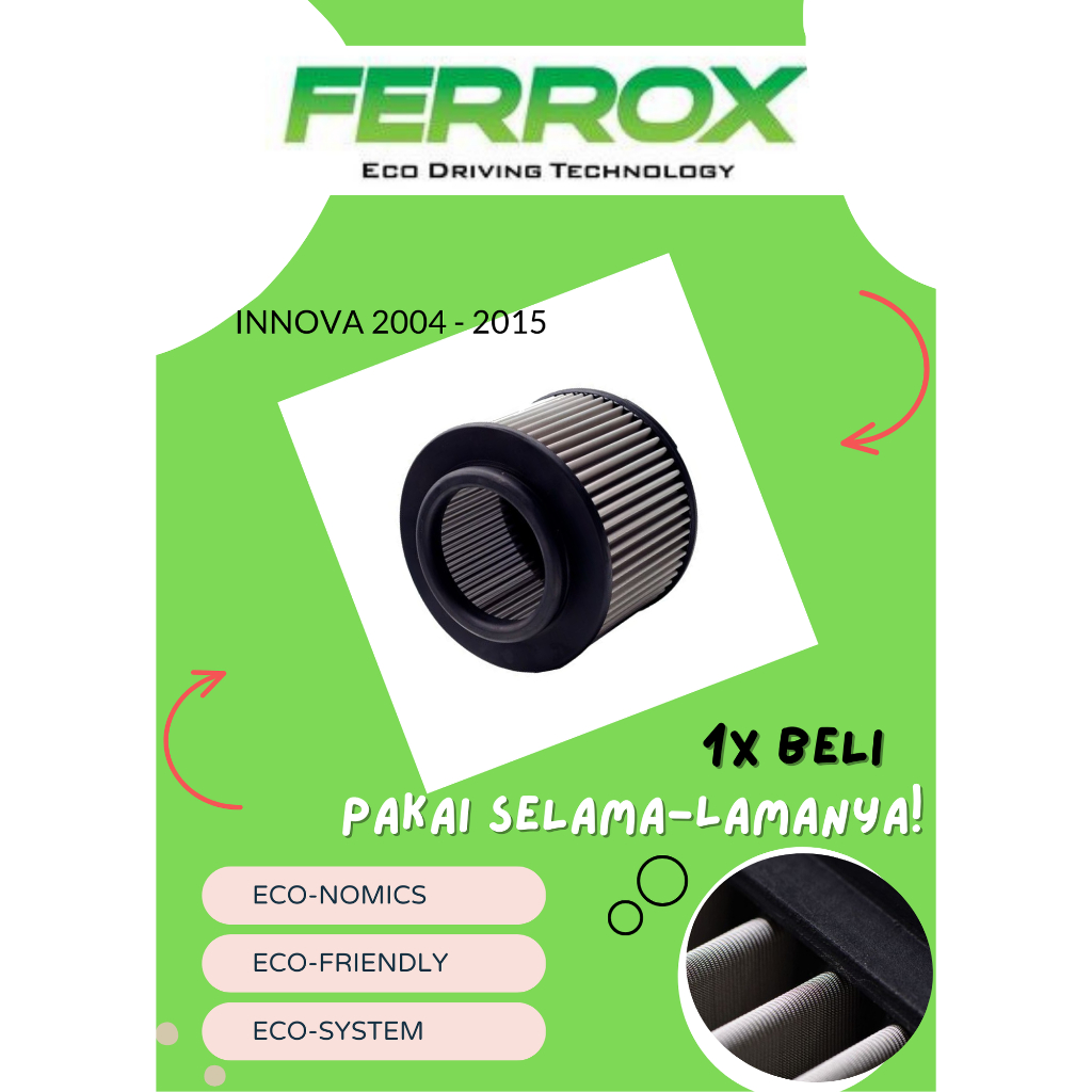 FERROX Filter Udara Innova Toyota Bensin/Diesel (2004-2015) ferrox filter udara mobil inova original