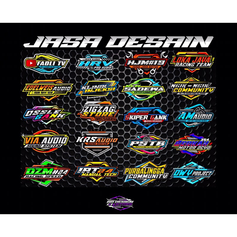 JASA DESAIN LOGO RACING DAN SOUND SYSTEM