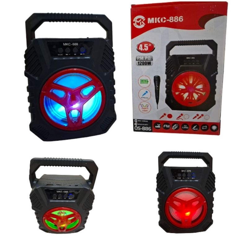 Speaker Bluetooth Portable 668H Free Microphone / SALON Aktif XTM-881 BLUETOOTH FULL BASS MINI