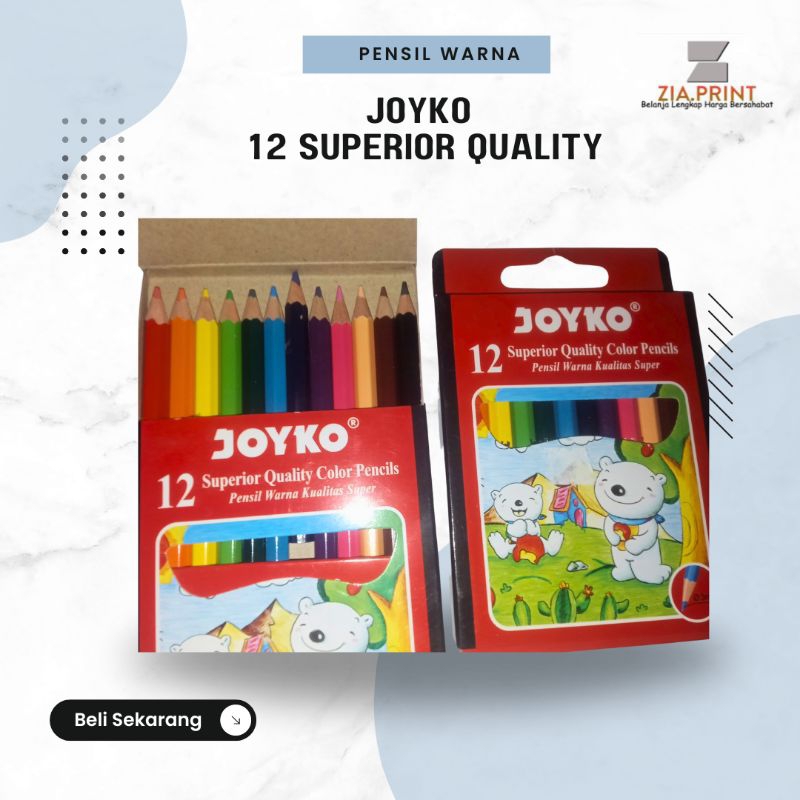 

Pensil warna JOYKO 12 Superior Quality Color Pencils Mini