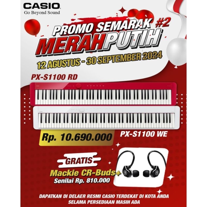 Piano digital  CASIO PX-S1100 / PXS1100 dealer resmi Bandung