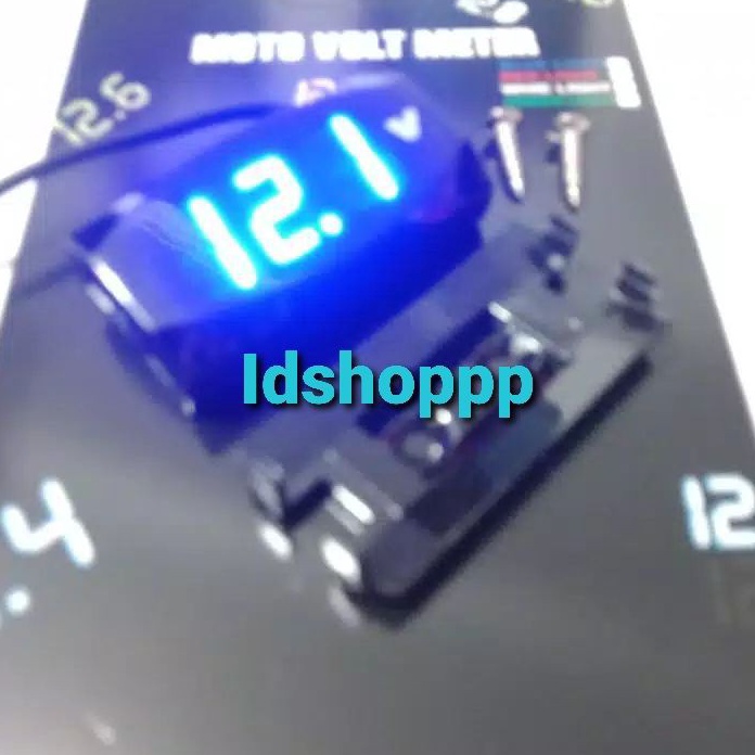 Langka DIGITALUKUR AKI VOLT METER VOLTMETER DIGITAL VARIASI WATERPROOF UNIVERSAL