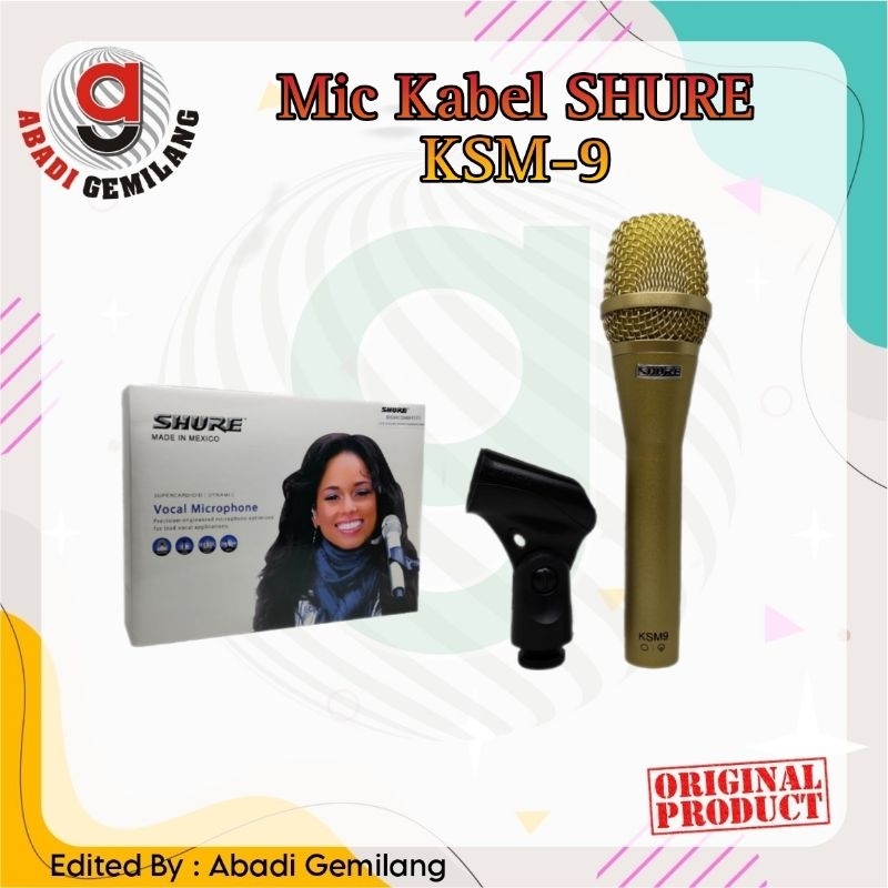 Mic Kabel SHURE KSM-9 Grade A/Mic SHURE KSM 9