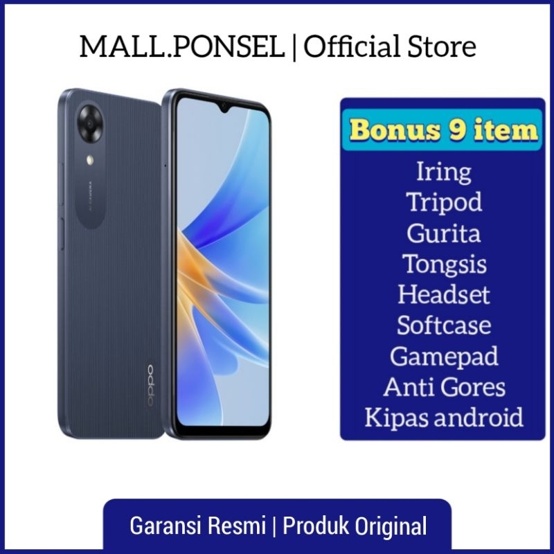 Oppo A17k Ram 3/64GB NEW Garansi resmi 1 tahun