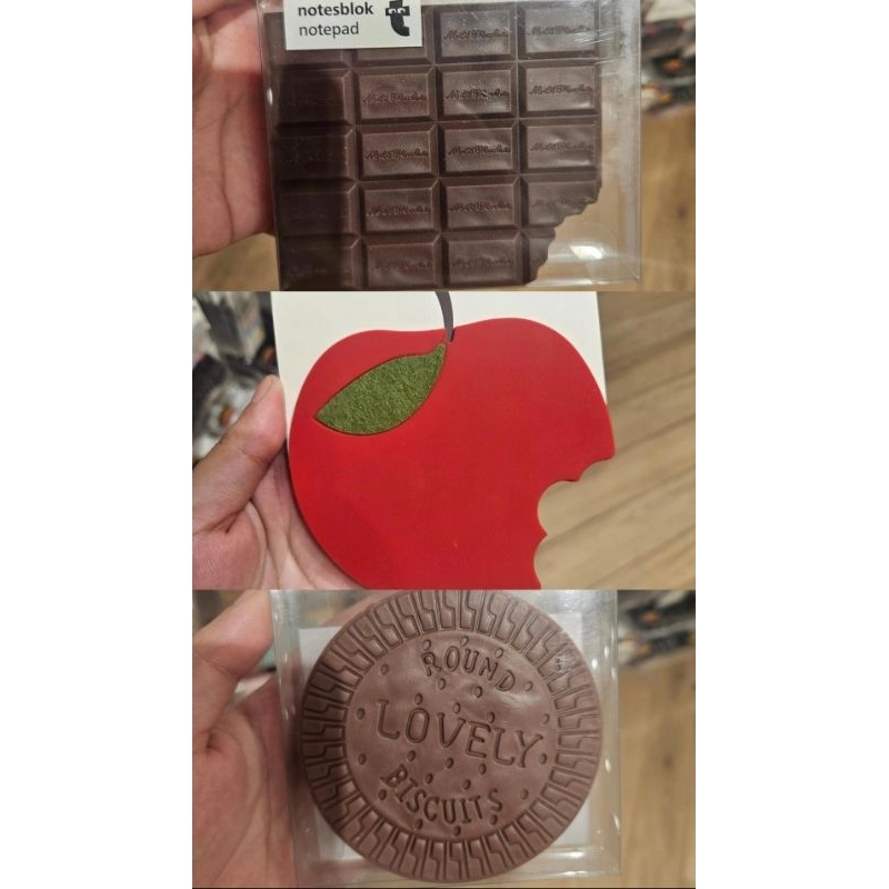 

FLYING TIGER FTC NOTEPAD BUKU CHOCOLATE APPLE BISCUIT APEL COKLAT BISKUIT