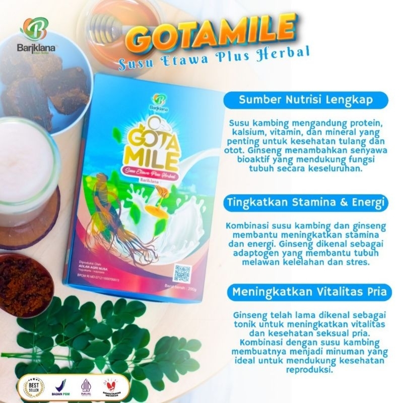 

NAINA | Gotamile Susu Etawa Plus Herbal | Suplemen Laki-Laki Penuh Energi
