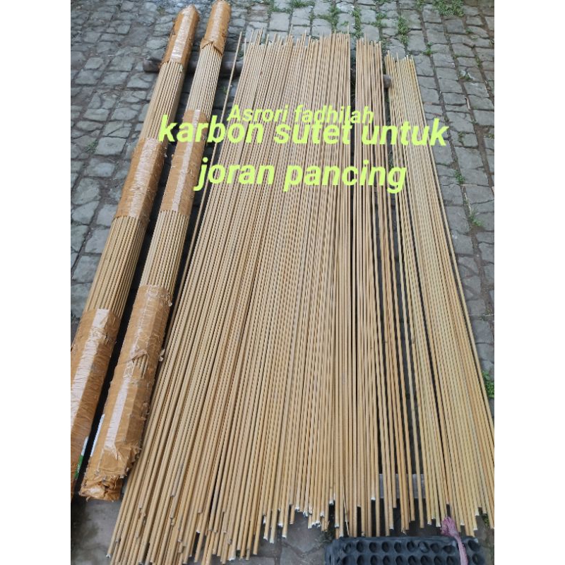 karbon sutet 9.53mm / 10mm bhan joran pancing blum serut panjang 200cm - 210cm