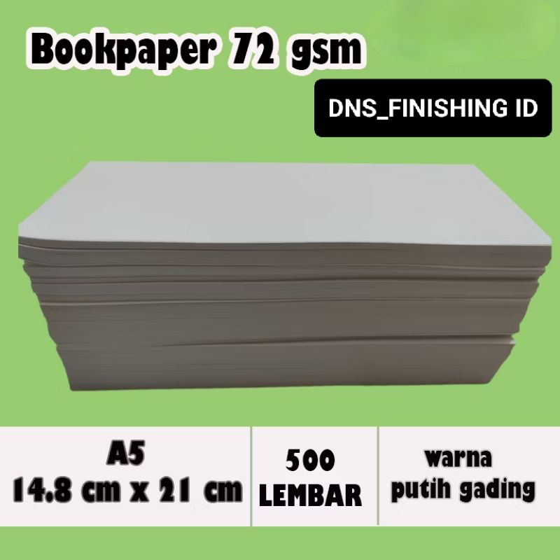 

A5 Bookpaper Imperial 72 gr A5 PER RIM 21×14.8CM