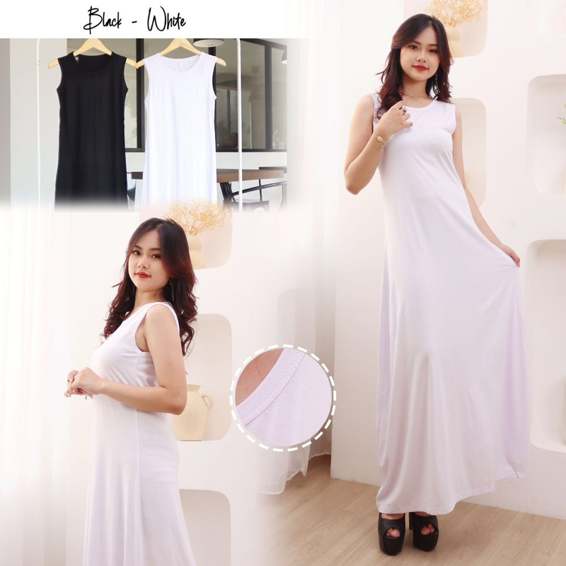 Gamis Singlet Buntung/Daleman Gamis Muslimah Tanpa Lengan /inner gamis sleeveles Muslimah/inner Long